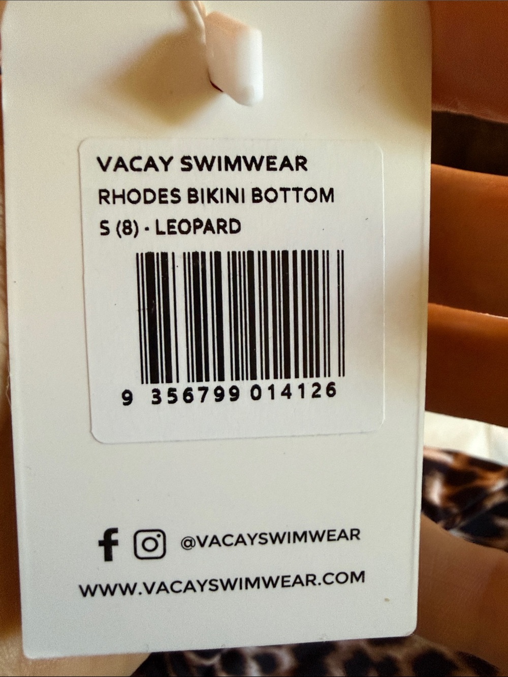 VACAY SWIMWEAR Rhodes Bottom Leopard - Picture 6 of 6